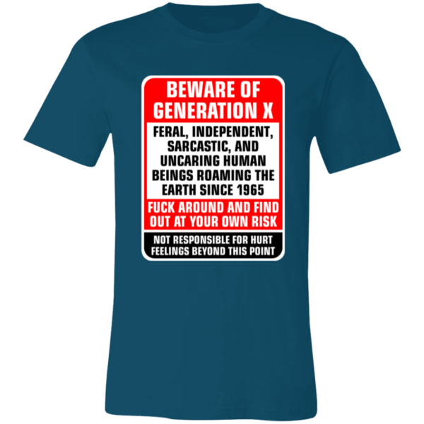 Beware of Generation X Unisex Jersey Short-Sleeve T-Shirt - Image 6