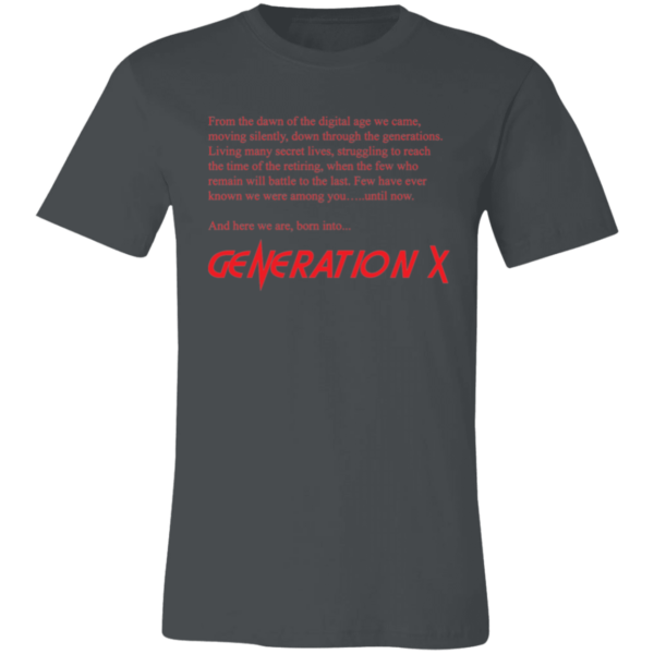 Generation X HIGHLANDER Themed Unisex Jersey Short-Sleeve T-Shirt - Image 4