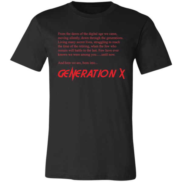 Generation X HIGHLANDER Themed Unisex Jersey Short-Sleeve T-Shirt - Image 5