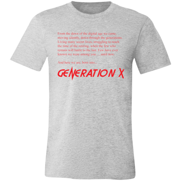 Generation X HIGHLANDER Themed Unisex Jersey Short-Sleeve T-Shirt