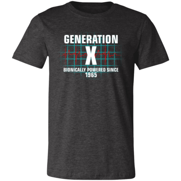 Generation X SIX MILLION DOLLAR MAN Themed Unisex Jersey Short-Sleeve T-Shirt - Image 2