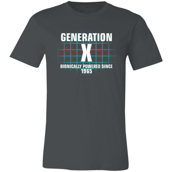 Generation X SIX MILLION DOLLAR MAN Themed Unisex Jersey Short-Sleeve T-Shirt - Image 4