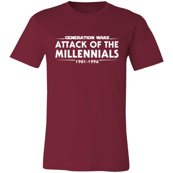 Generation Wars: Attack of the Millennials Unisex Jersey Short-Sleeve T-Shirt - Image 3