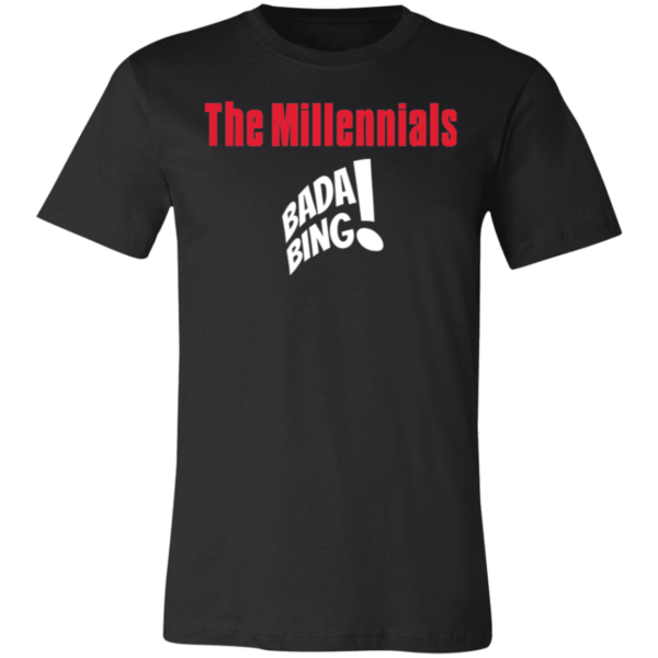 Millennials SOPRANOS Themed Unisex Jersey Short-Sleeve T-Shirt - Image 2