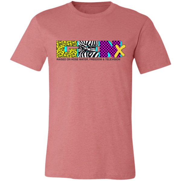 Gen X MTV Themed Unisex Jersey Short-Sleeve T-Shirt - Image 3